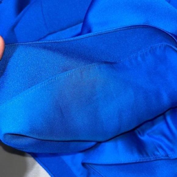 Parker Revolve Blue Sleeveless Halter Silky Brunch Wedding Guest Dress Size M‎ - Picture 8 of 11